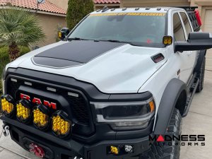 Dodge Ram HD Flexible Solar Panel Kit - Complete Kit w/ Waterproof Controller + Hood Decal - 5th Gen 2019+ - 100W Dodge Ram HD Flexible Solar Panel Kit - Complete Kit w/ Waterproof Controller + Hood Decal - 5th Gen 2019+ - 100W